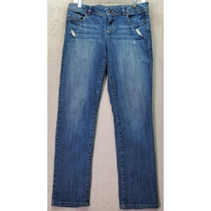LC Lauren Conrad Jeans Womens Size 6‎ Blue Denim Pockets Straight Leg Low Rise